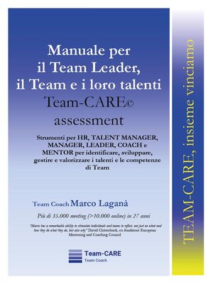 cover image of Manuale per il Team Leader,  il Team e i loro talenti--Team-CARE Assessment